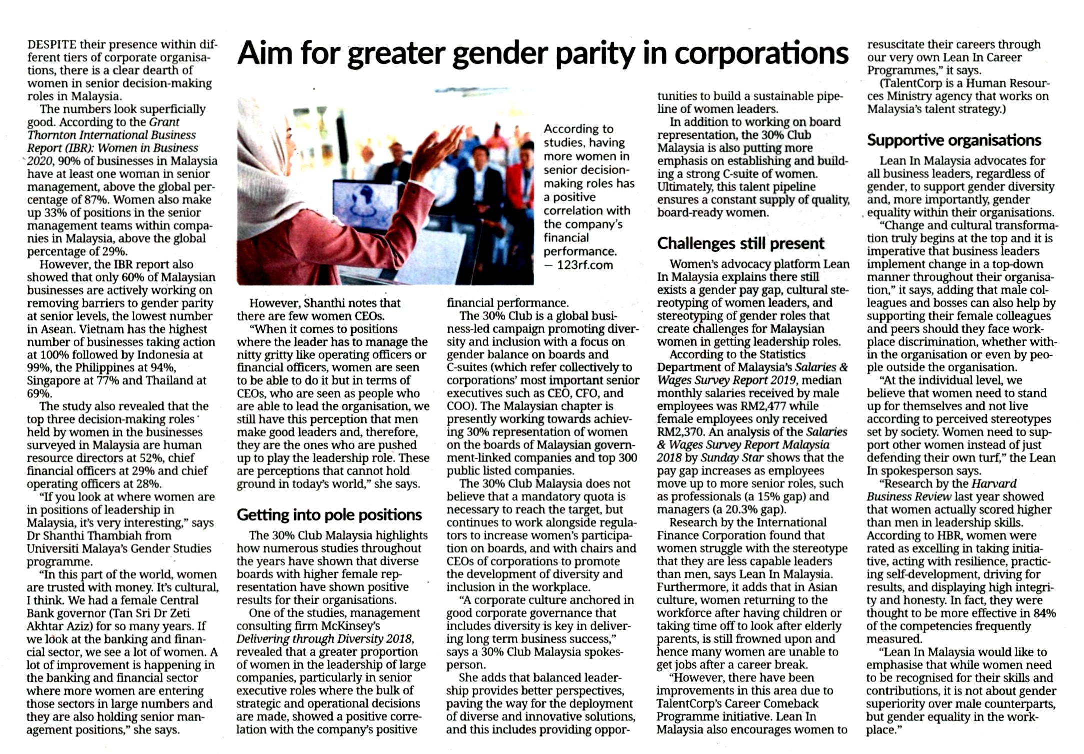 Aim For Greater Gender Parity In Corporations