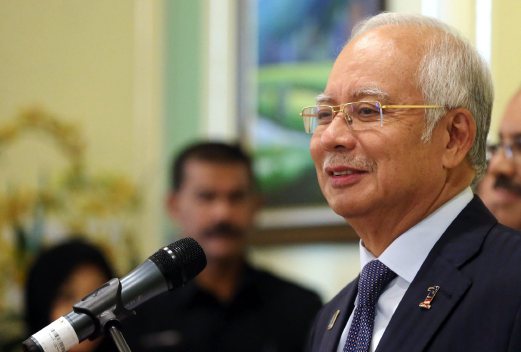 PERDANA Menteri, Datuk Seri Najib Razak. - Foto Mohd Fadli Hamzah