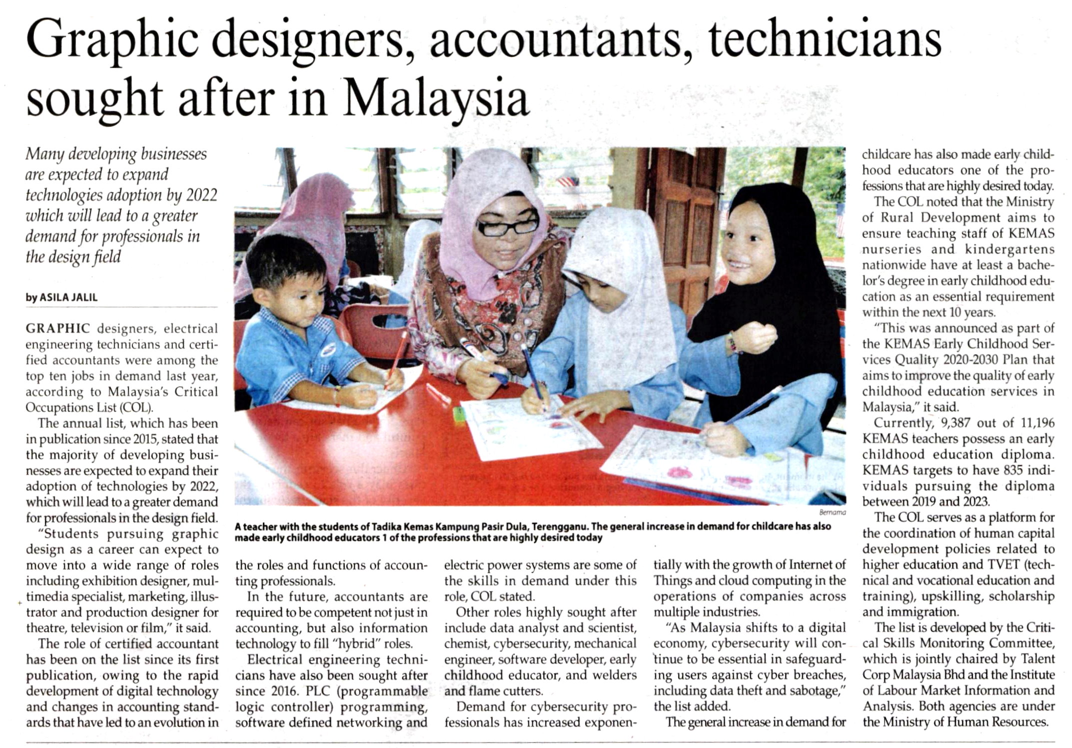 Graphic Designers, Accountants, Technicians Sought After In Malaysia