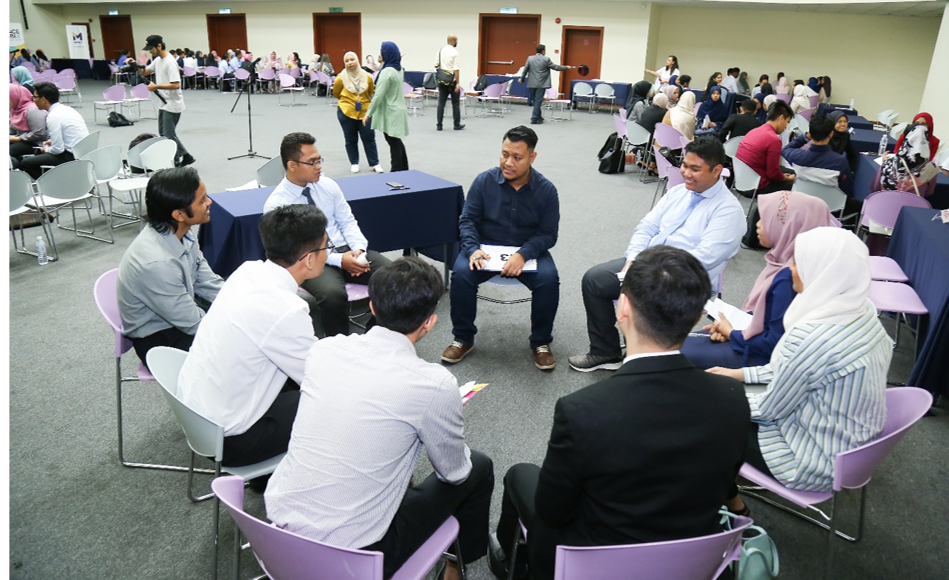 Participants during their group coaching session.