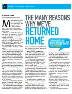 myStarJob : [March 2014] The Many Reasons Why We've Returned Home